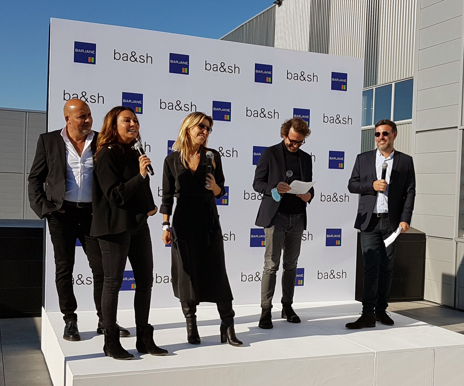 Les dirigeants de Ba&Sh ont inauguré la plate-forme située à Louvres (95) le jeudi 23 septembre. - © CC ./ Républik retail