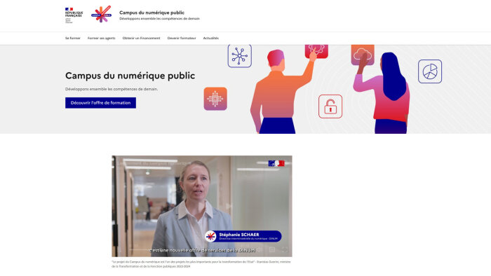 Le Campus du Numérique Public propose toutes sortes de formations au numérique. - © DINUM