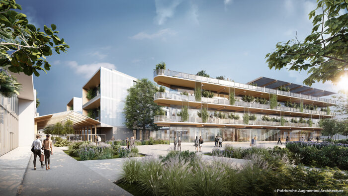 En 2024, près de 8 000 collaborateurs de Stellantis seront réunis dans le Green Campus de Poissy. - © Patriarche