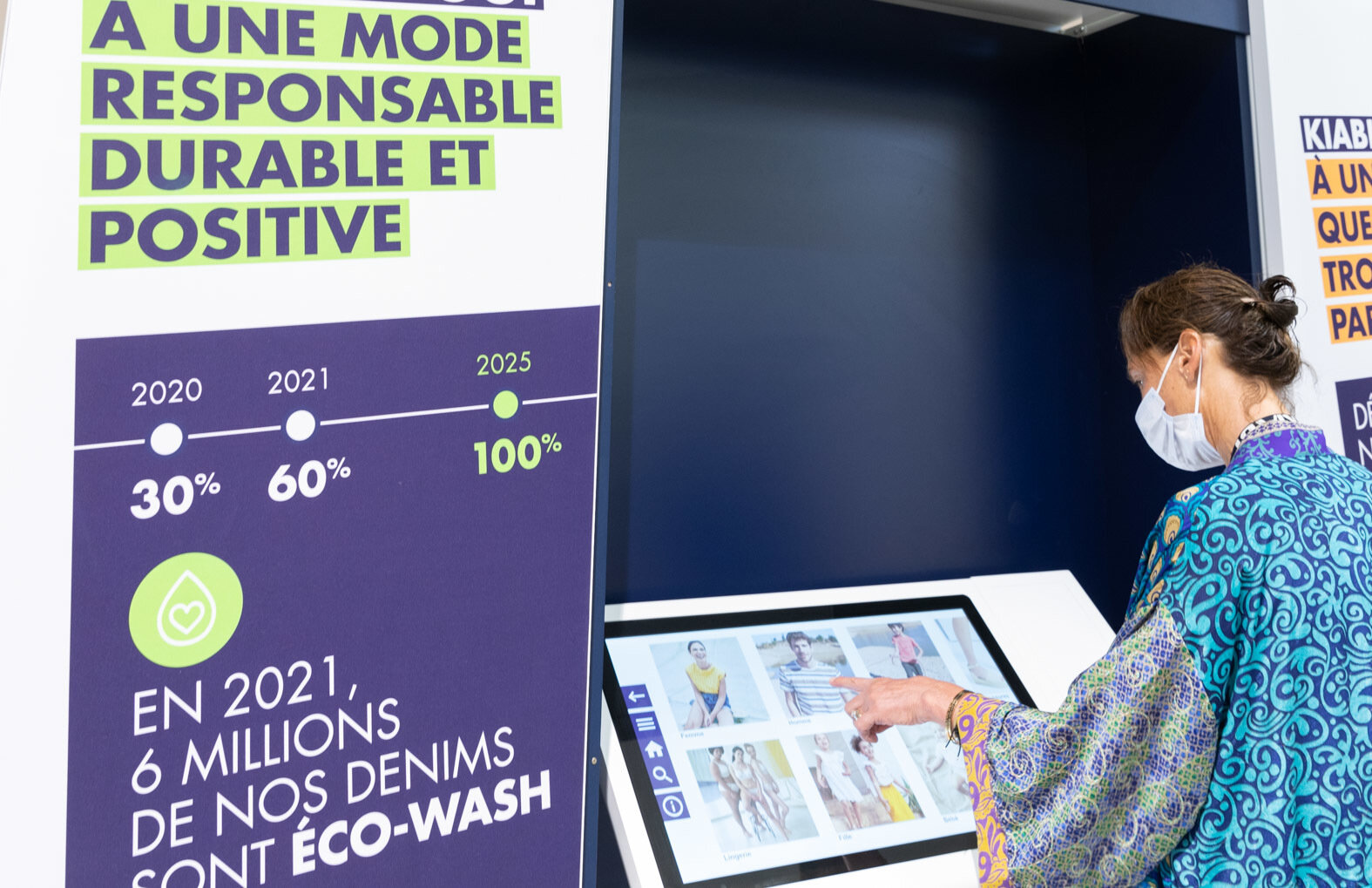 Kiabi mise sur les bornes pour de l’extension de gammes. - © Barbara Grossmann