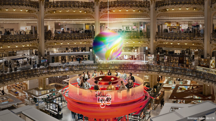 Une table d’anniversaire sera située sous la coupole Art Nouveau des Galeries Lafayette. - © Galeries Lafayette - Ubibene