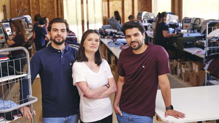 Tom, Coline et Arthur Charle, cofondateurs de la Cocorico - © arnaud guichard photographe