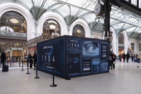 Opération événementielle insolite pour promouvoir la sortie de 1984 sur Audible - © Olivier Vigerie - Universal
