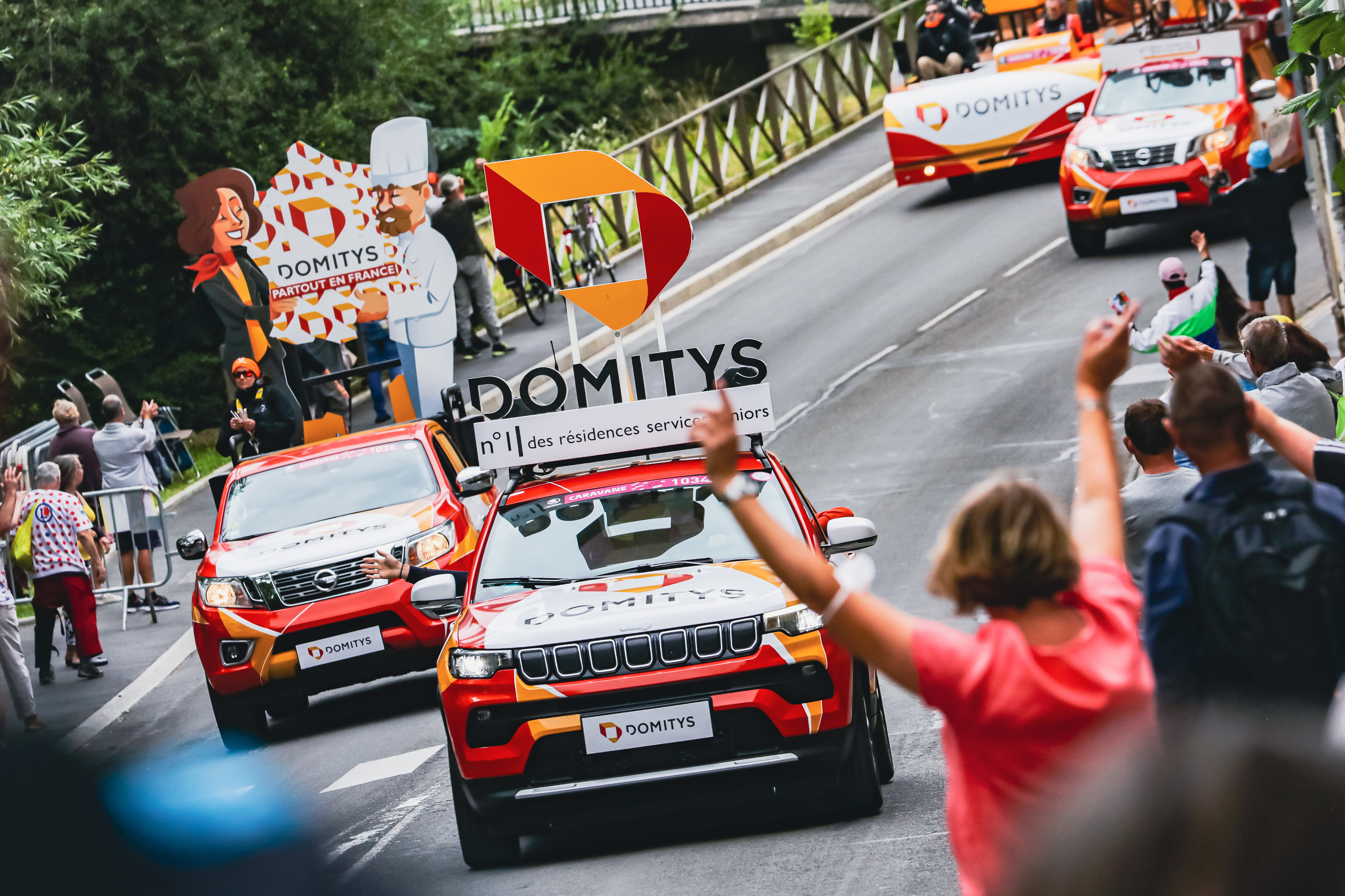 Domitys, présent sur la caravane publicitaire du Tour de France 2022 (Etape 6 - Binche / Longwy) - © A.S.O./Aurelien Vialatte