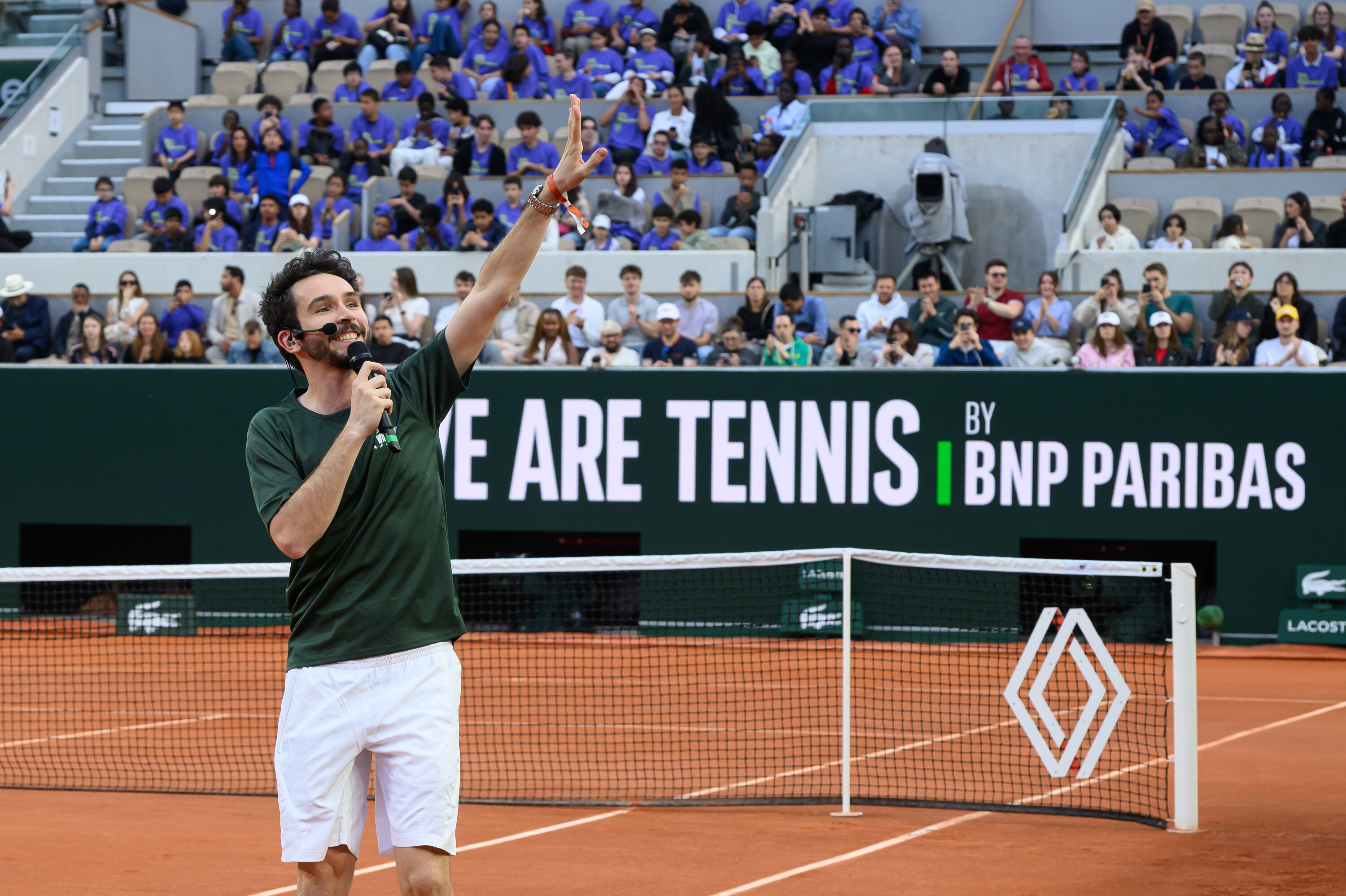 Domingo sur le court Suzanne Lenglen avec BNP - © D.R.