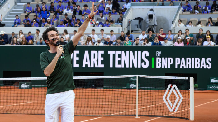Domingo sur le court Suzanne Lenglen - © D.R.
