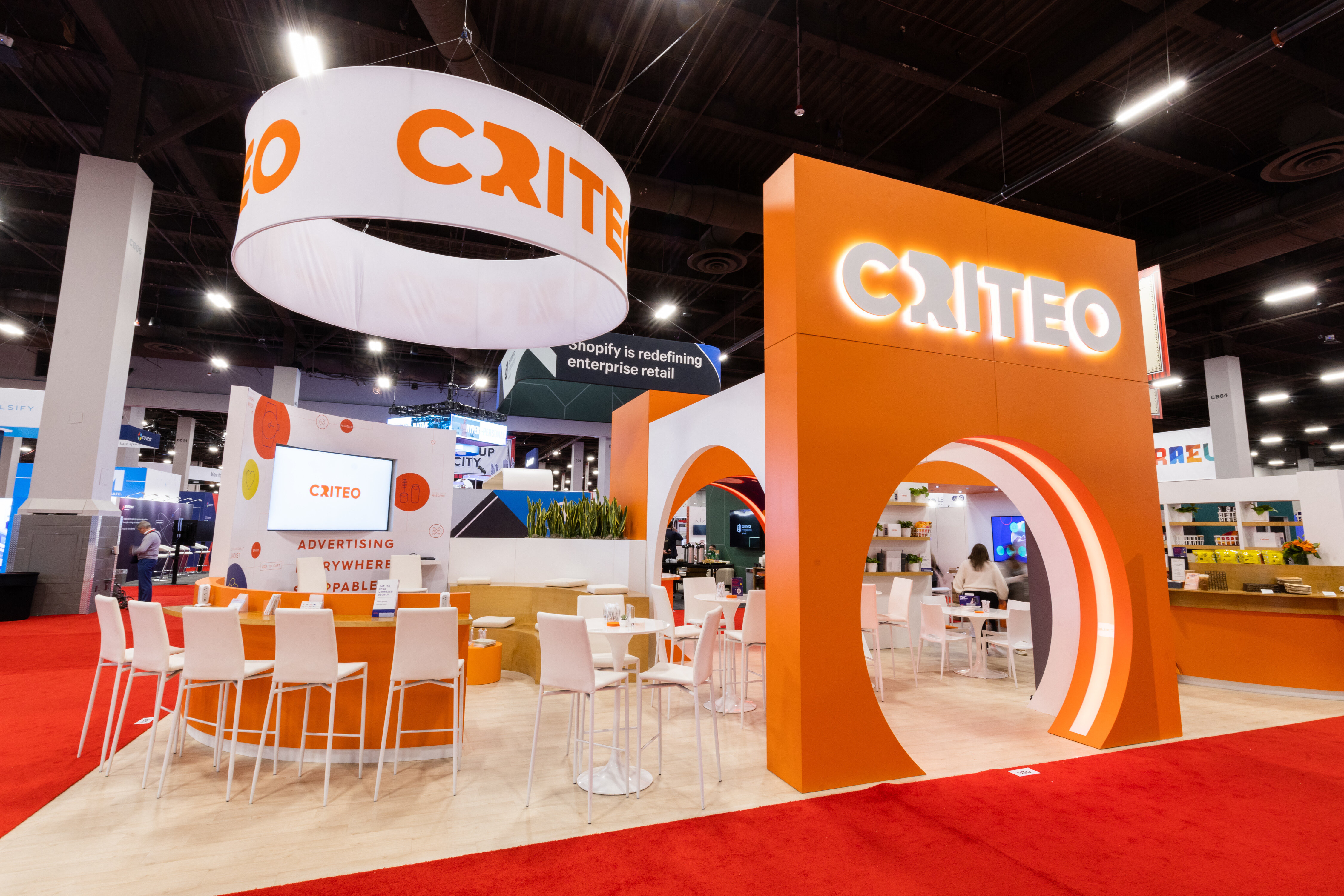 Criteo est présent sur les principaux salons de son secteur en Europe et aux Etats-Unis comme Shoptalk Las Vegas (2023) - © Criteo