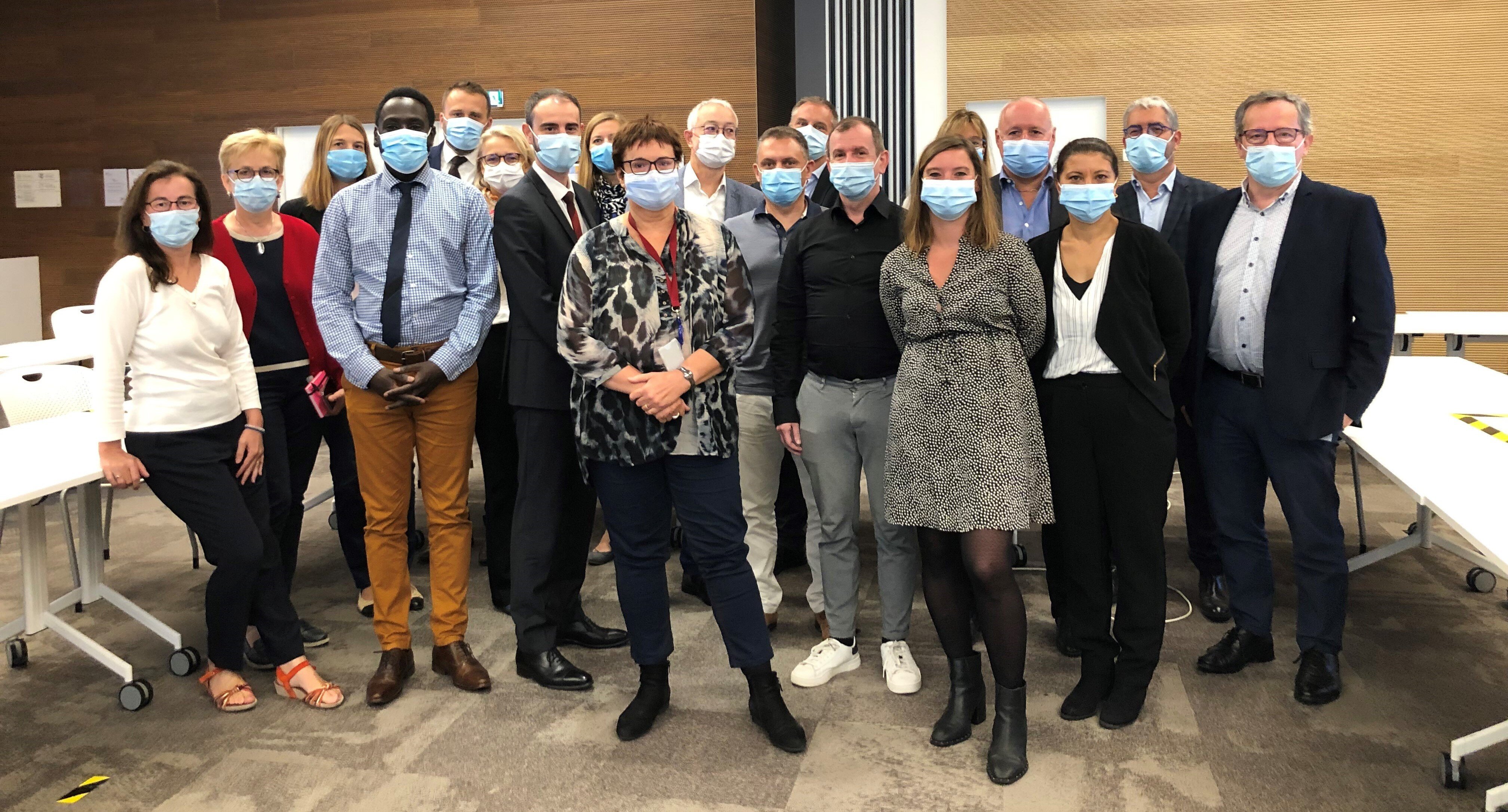 La première promotion des Itinéraires balisées Achats du groupe La Poste a permis d’accueillir sept nouveaux collaborateurs venus d’autres fonctions en interne. - © Anna Marchlewska