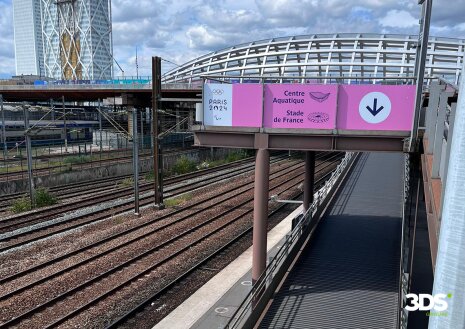 3DS Groupe a eu en charge la signalétique des JOP de Paris 2024 dans plusieurs grandes gares SNCF. - © 3DS Groupe