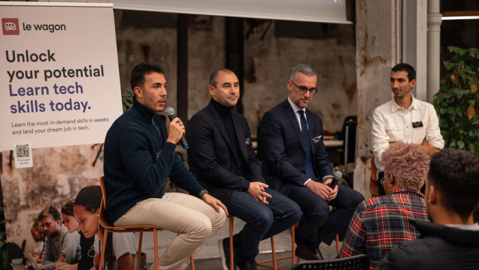 Manuel Martins et Franck Douau (au centre) sont intervenus à la 2e édition de The Next Workplace. - © The Next Workplace