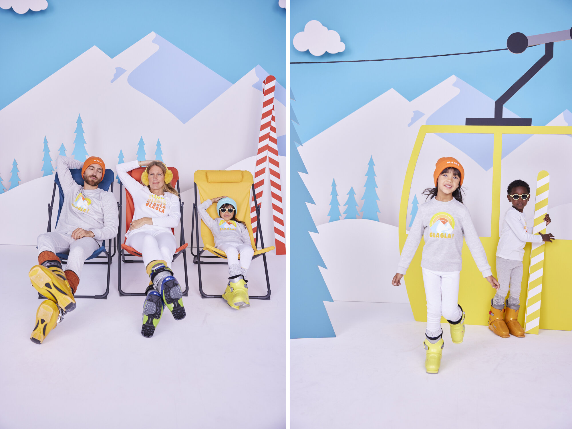 Damart proposera à partir du 28 décembre une collection ski co-créée avec la marque Ron ron by Agathe Lecaron. - © Damart