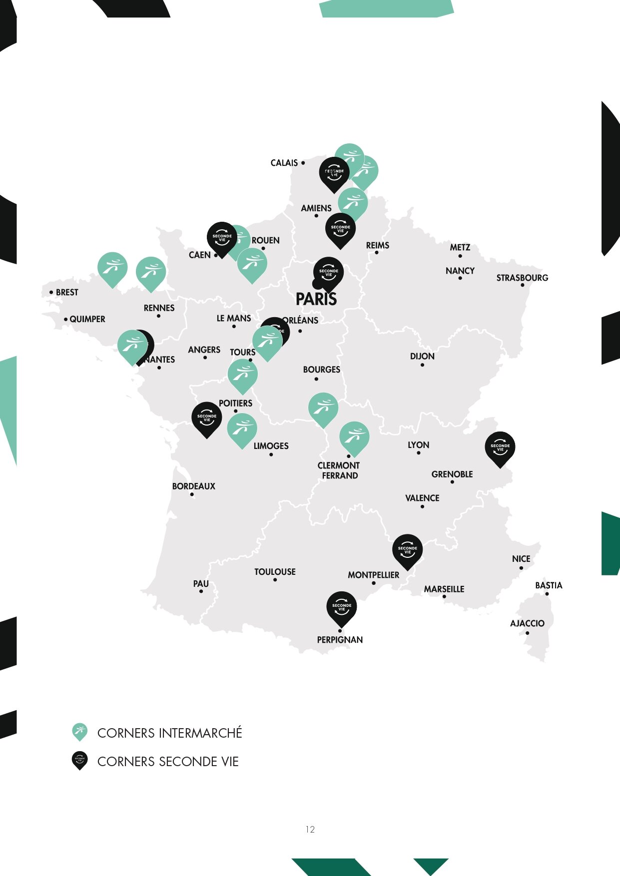Les implantations des corners Patatam et des rayons Gémo chez Intermarché - © Gémo