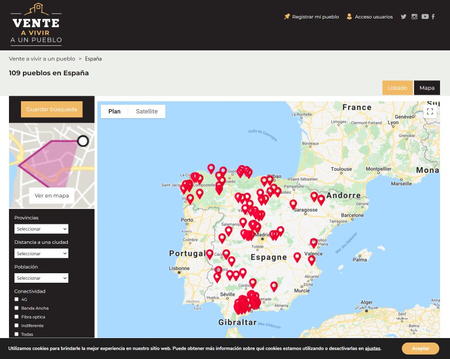 109 villages ruraux se sont ainsi associés pour lancer Vente a Vivir a un pueblo et promouvoir leur ville pour attirer les citadins.. - © D.R.