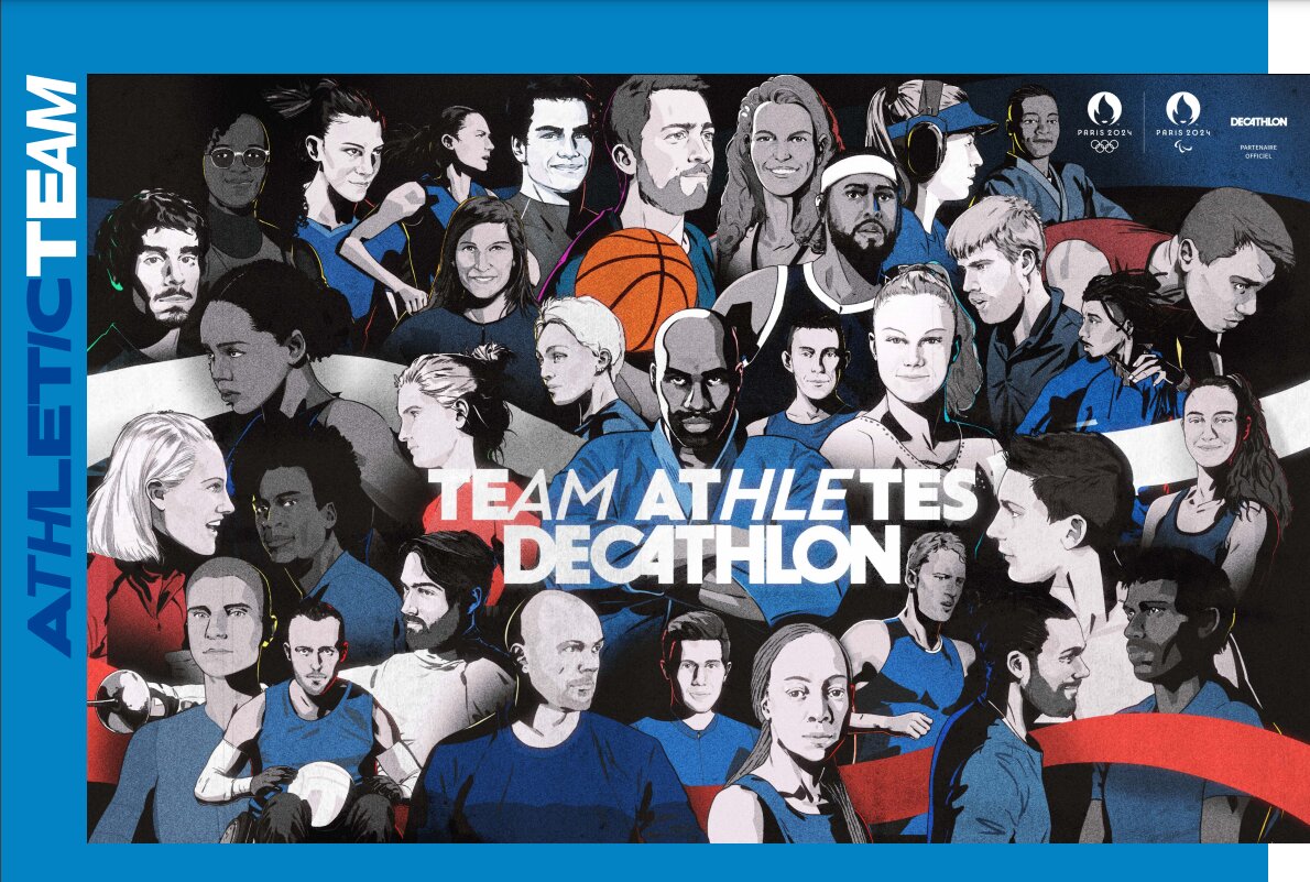 Teddy Riner est le capitaine du Team Athlètes Decathlon créé dans le cadre du partenariat JO Paris 2024 - © Decathlon