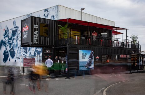 Le stand Charal sur la Vendée Globe - © D.R.