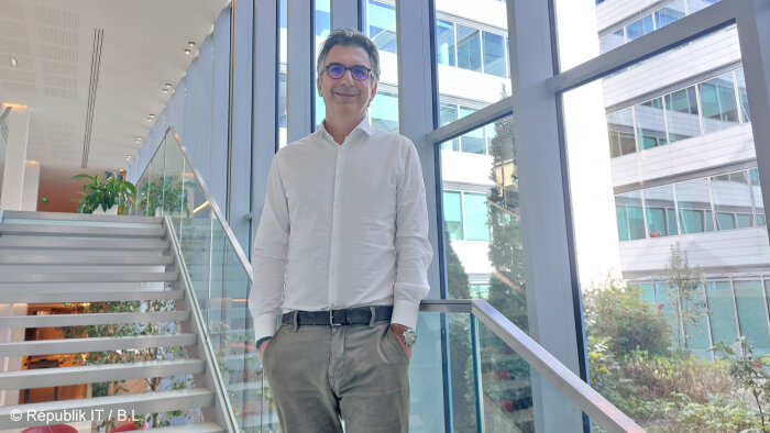 Brice Miranda est Group Chief Data & AI Officer chez Servier. - © Républik IT / B.L.