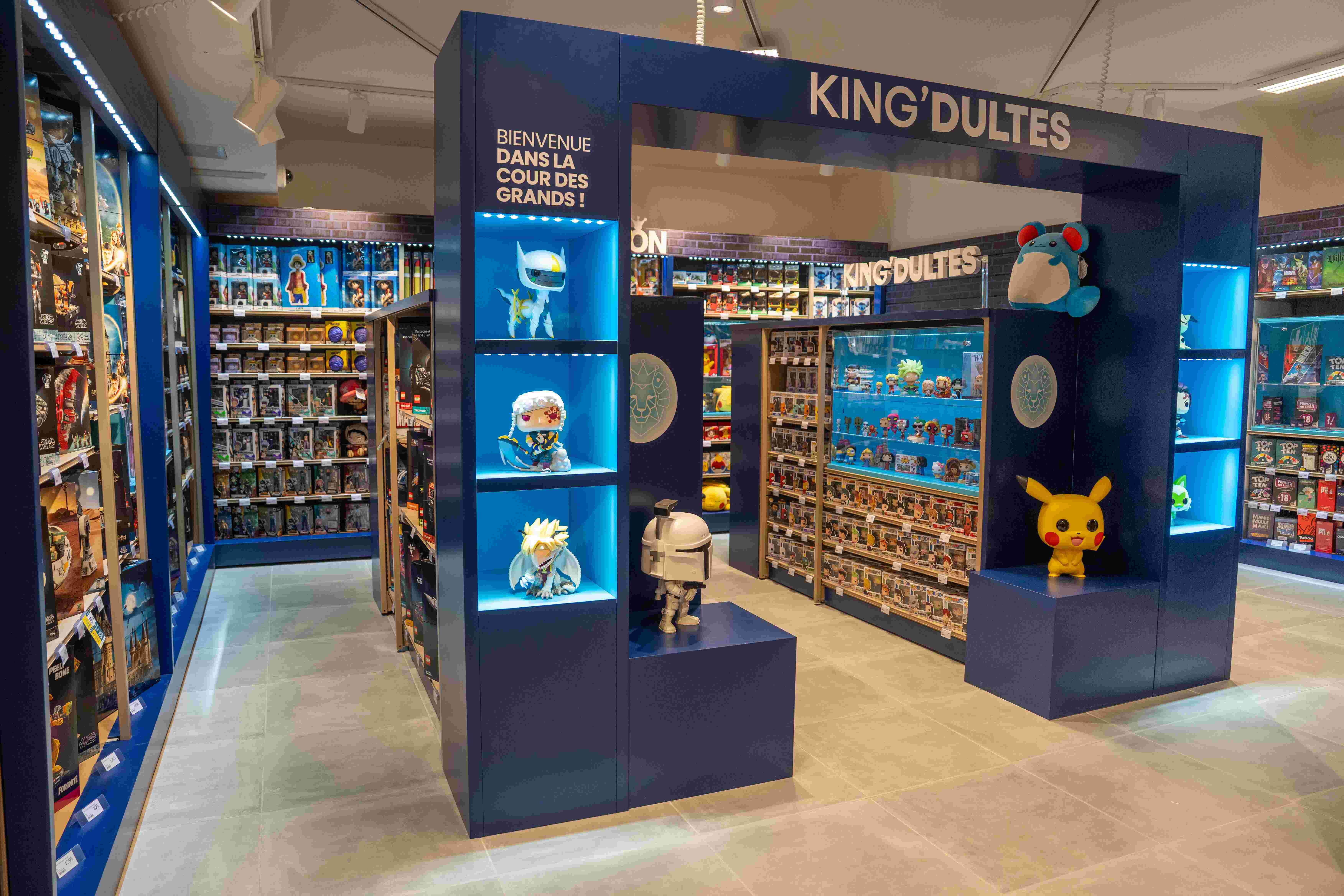 Sur 30 m², le corner « King’dultes » met en avant une sélection de produits dédiés. - © RM PHOTOS
