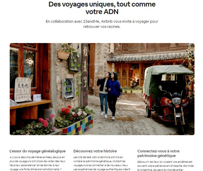 Airbnb propose des voyages pour que les internautes retournent sur les traces de leurs ancêtres. - © D.R.