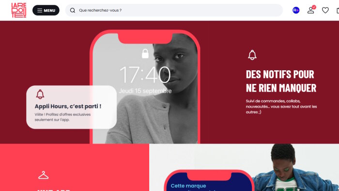 L’App mobile est un enjeu stratégique pour La Redoute. - © D.R.