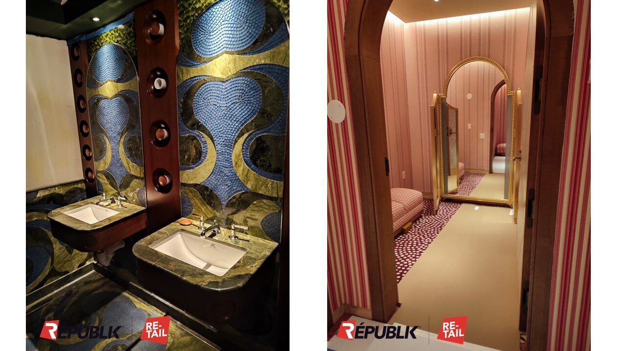 Des WC aux cabines d’essayage, tout a été pensé pour satisfaire la clientèle luxe américaine.  - © Républik Retail / CC