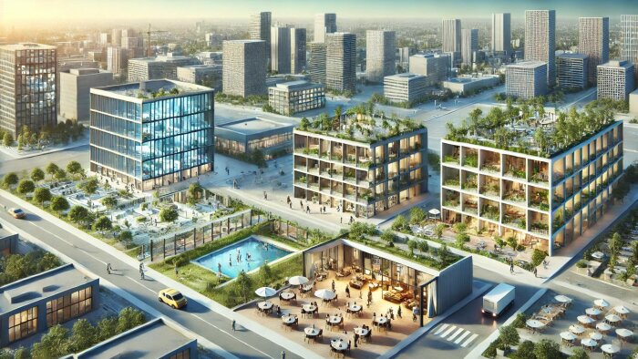 JLL a mené une grande étude prospective pour élaborer des scenarii sur l’avenir de l’immobilier. - © Générée par IA