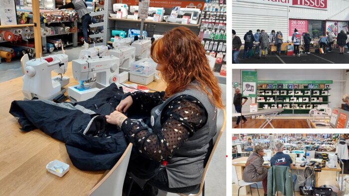 Mondial Tissus a effectué plus de 500 réparations depuis le début du bonus de Refashion. - © D.R.