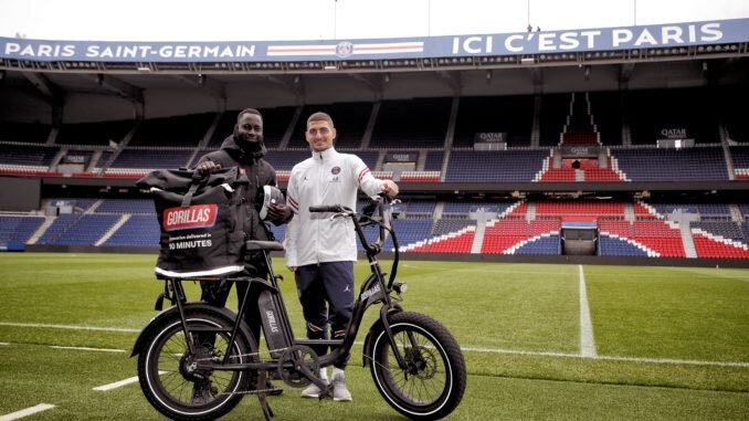 Pour gagner en visibilité, Gorillas a noué un partenariat avec le PSG. - © Gorillas