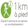 1KM A PIED