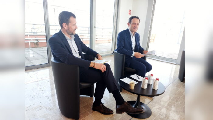 De gauche à droite : Olivier Nollent, MD de SAP France, et Gianmaria Perancin, président de l’USF. - © Republik IT / B.L.
