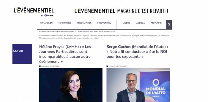 Le site L’Événementiel by Républik est lancé - © D.R.