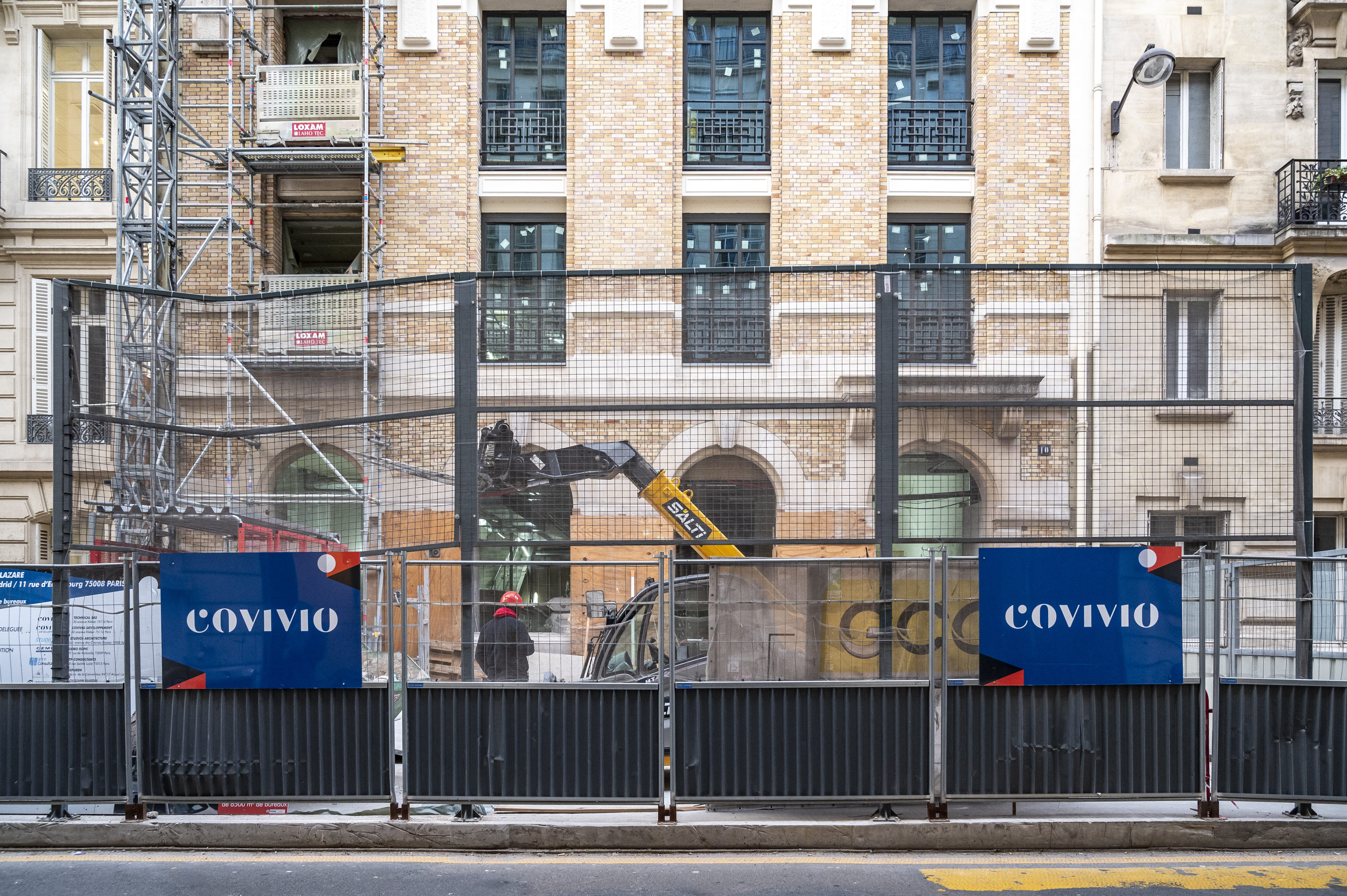 L’entrée du futur siège de Covivio rue de Madrid - © Covivio