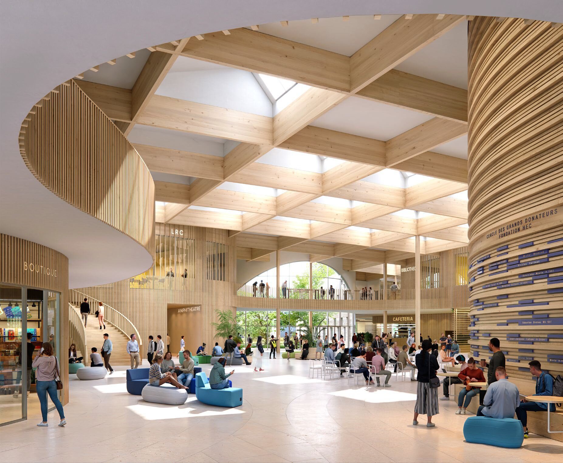 Intérieur campus - © KAUPUNKI