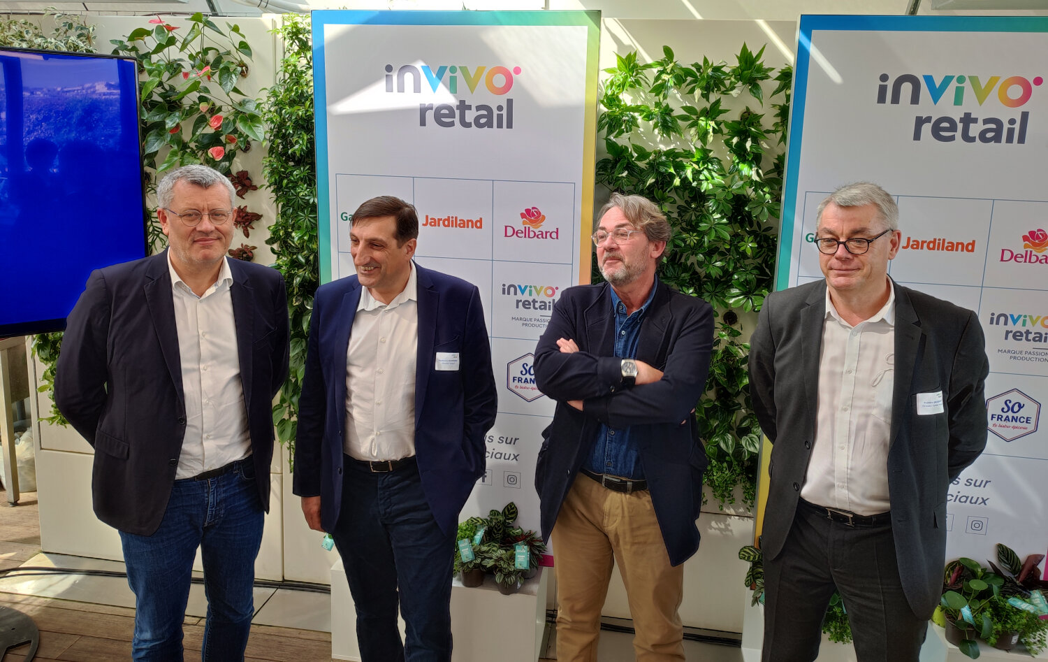 L’équipe dirigeante d’Invivo Retail : Guillaume Dumarché (DGA), Guillaume Darrasse (DG), Vincent Avignon (DGA) et Frédéric Jacquot (DGA) - © Républik Retail