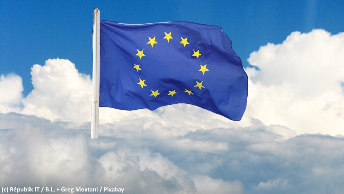 Un « cloud souverain » européen est désormais proposé par l’Américain Oracle. - © Républik IT / B.L. + Greg Montani / Pixabay