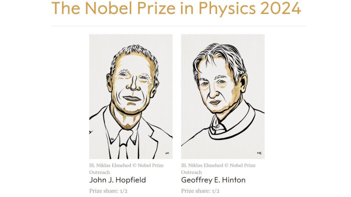 Le Prix Nobel de Physique 2024 a été décerné à John Hopfield et Geoffrey Hinton. - © Nobel Prize