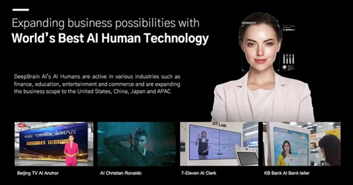 Deepbrain AI est un spécialiste des avatars virtuels. - © Deepbrain AI