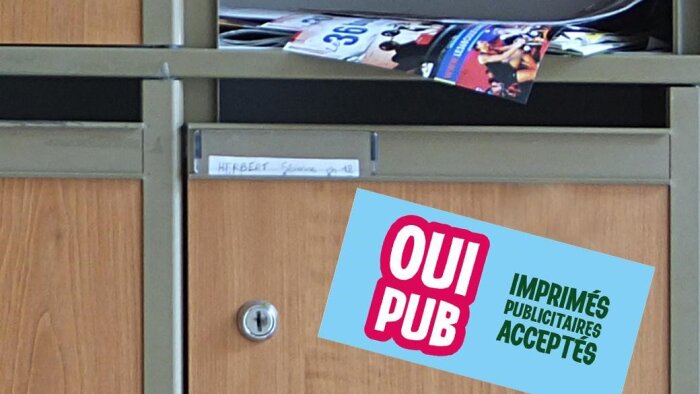 Dans les zones tests de Oui Pub, une majorité de ménages choisissent de ne plus recevoir d’imprimés. - © Ademe