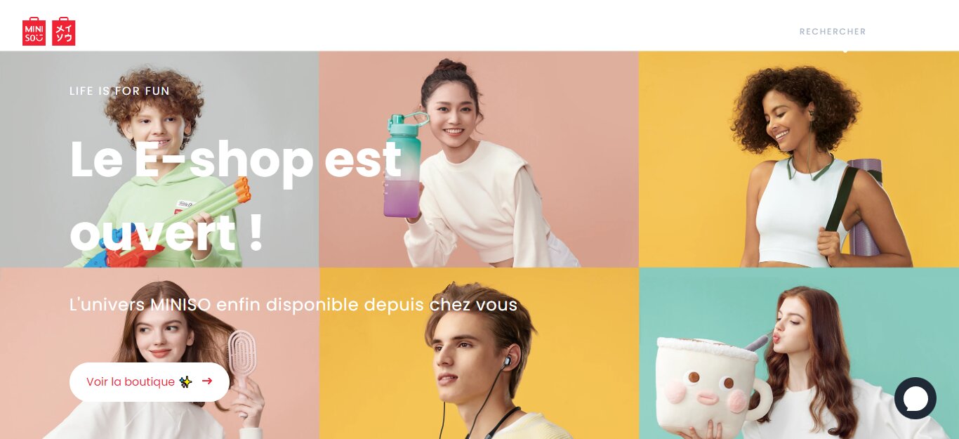 Miniso vient d’ouvrir son site e-commerce. - © D.R.