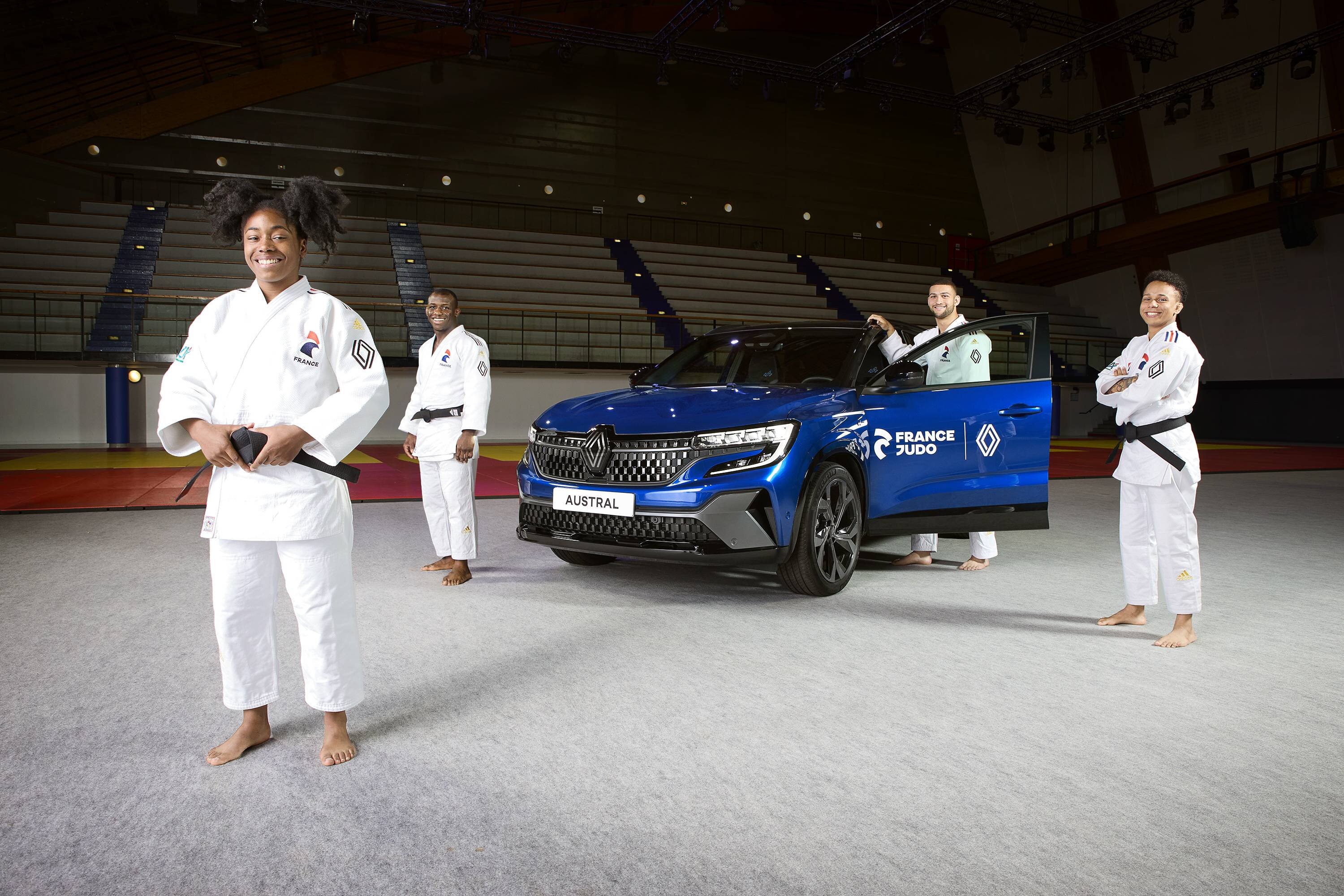 enault est partenaire majeur de la Fédération française de judo (France Judo) et de ses équipes de France masculines et féminines depuis cette année et pour deux ans (2023 et 2024). - © Renault