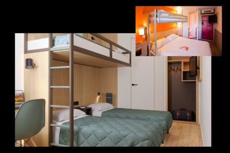 Première Classe : une chambre pour trois. - © Louvre Hotels