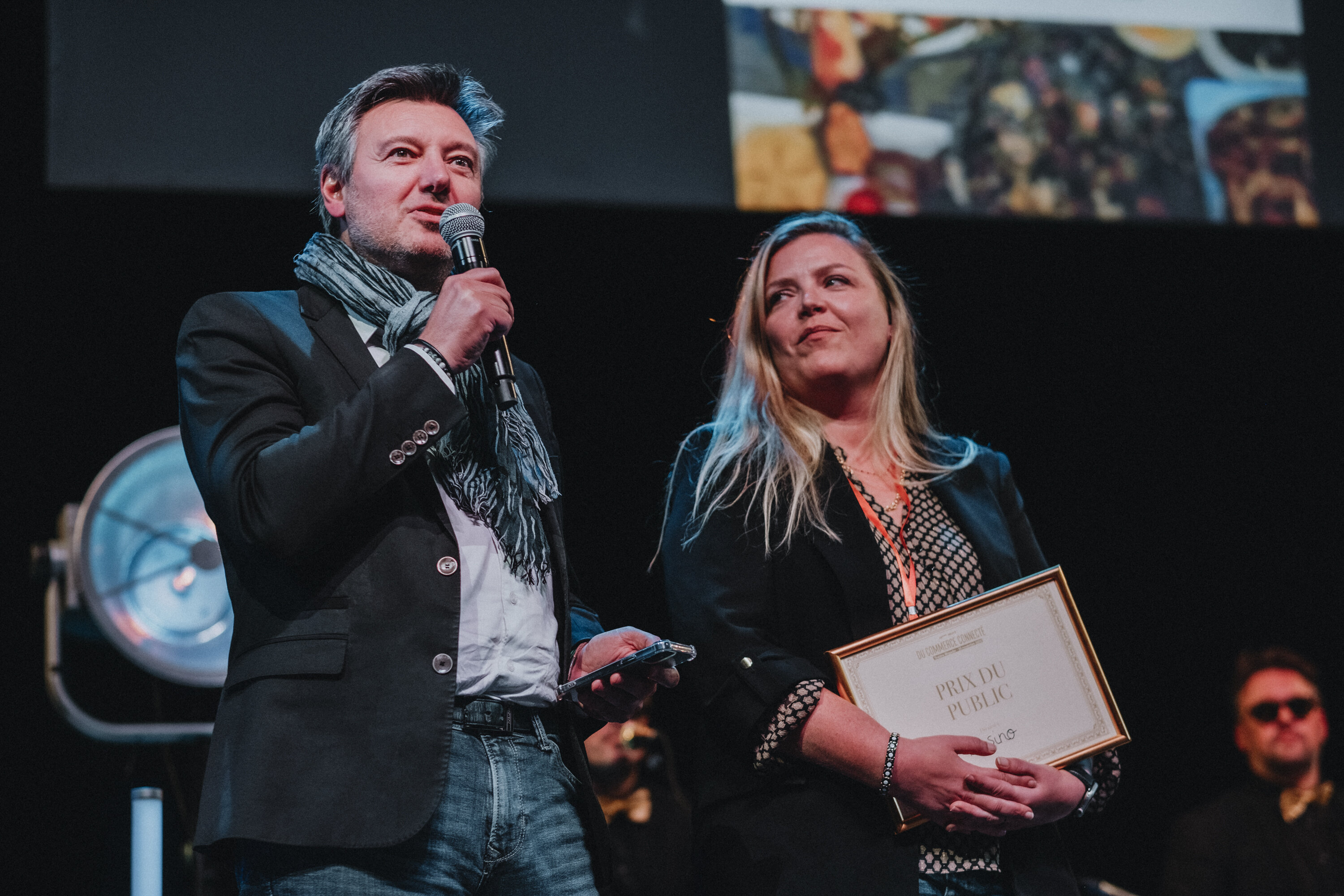 Le Prix du public pour cette 10e nuit du commerce connecté a été attribué au Groupe Casino pour son partenariat avec Tik Tok. - © MANUEL ABELLA