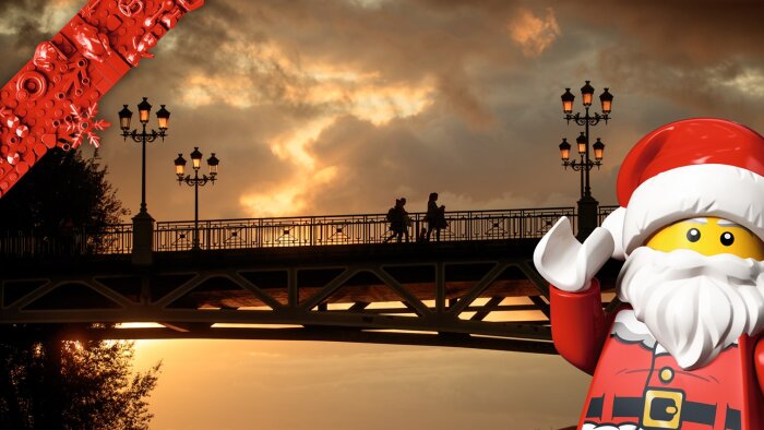 Lego a organisé une opération caritative « faites un vœu » sur le Pont Saint-Pierre à Toulouse  - © The Lego Group