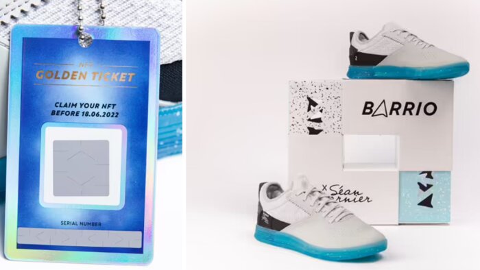 Le modèle Barrio Séan Garnier édition limitée est vendu 50 euros incluant un NFT. - © Decathlon