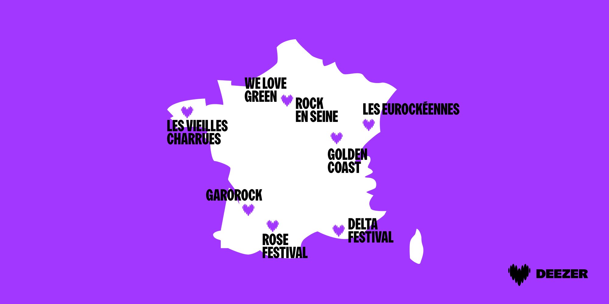 Deezer en festivals - © Deezer