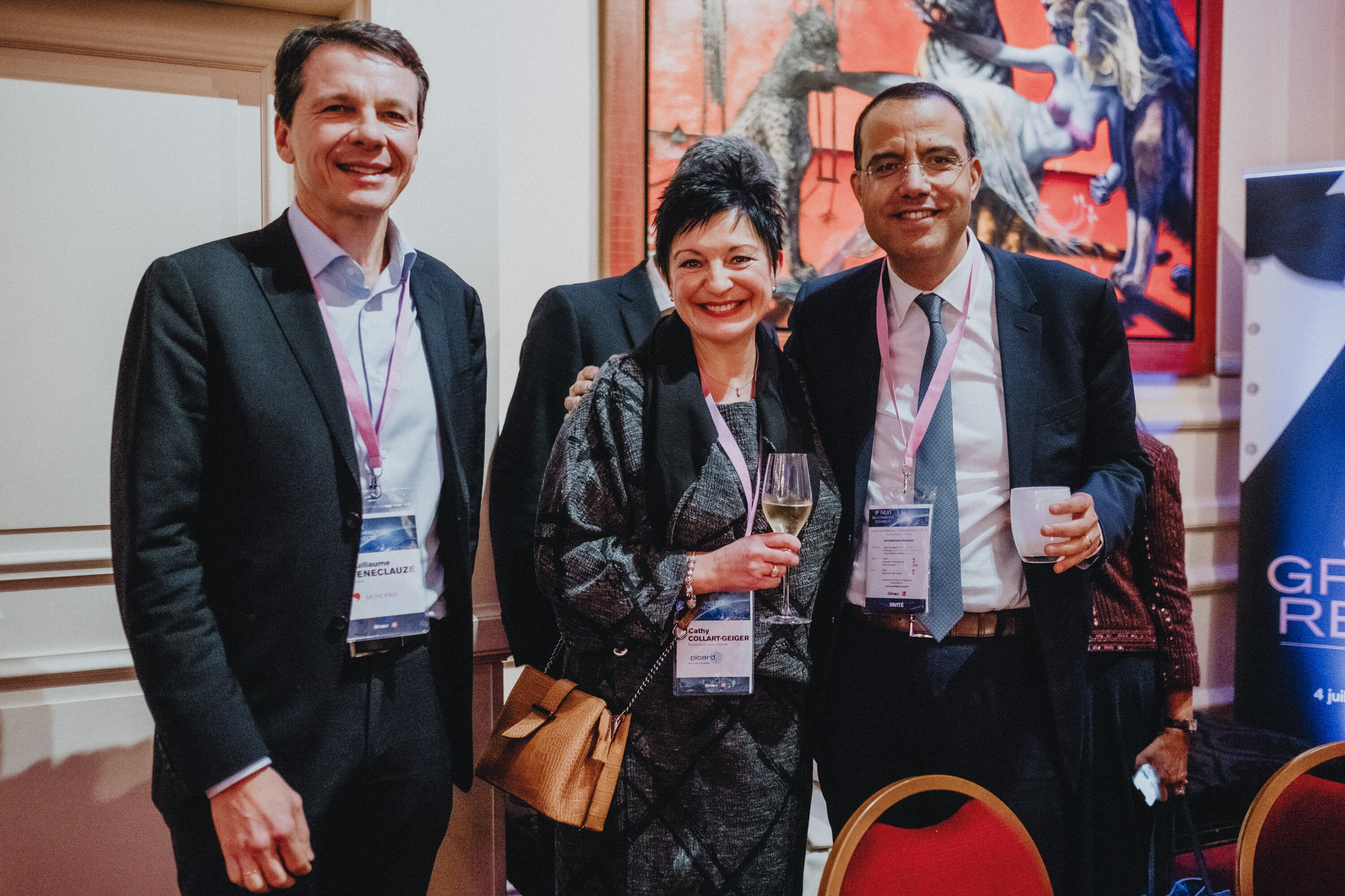 Guillaume Sénéclauze (Groupe Monoprix), Cathy Collart-Geiger (Picard) et Moez-Alexandre Zouari (Family Office Zouari). - © MANUEL ABELLA