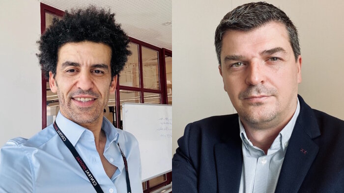 De gauche à droite : Mohamed Rahmoune et Nicolas Drapier. - © D.R.