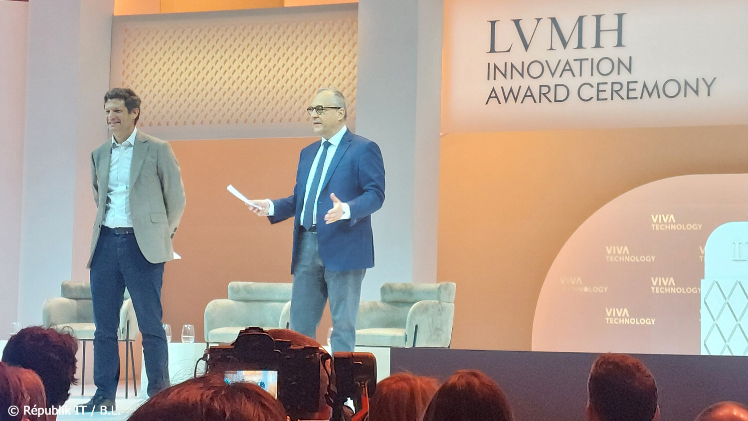 De gauche à droite : Gonzague de Pirey et Franck Le Moal (LVMH). - © Républik IT / B.L.