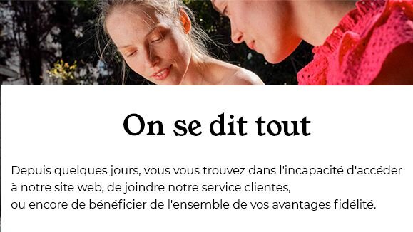 Le site e-commerce de Camaieu est inacessible depuis 5 jours. - © Camaieu