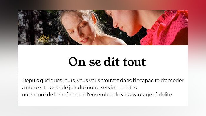 Le site e-commerce de Camaieu est inacessible depuis 5 jours. - © Camaieu