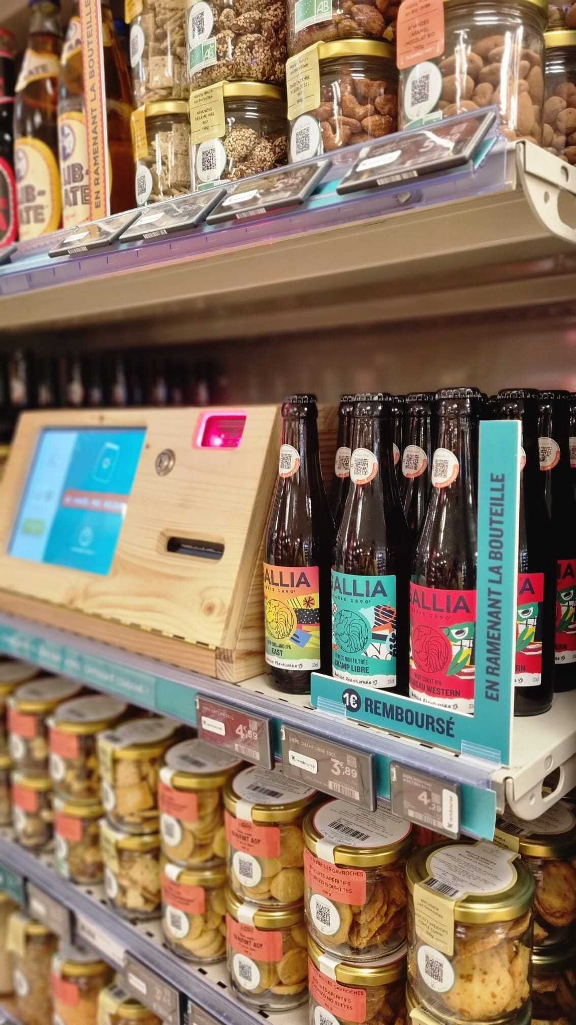 Gallia propose des bières consignés chez Monoprix. - © Bocoloco